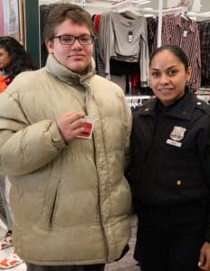 A man and woman posing for the camera.